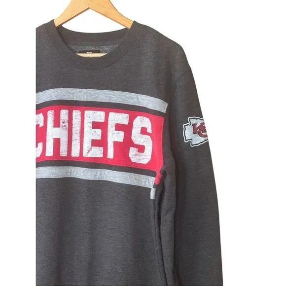 Kansas City Men's '47 Heathered Kansas City Chiefs Bypass Tribeca Pullover Sweat - Picture 3 of 10